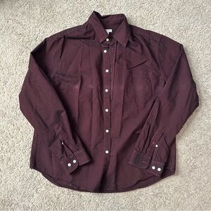 Merona Men's Burgundy Button-Down Shirt XL